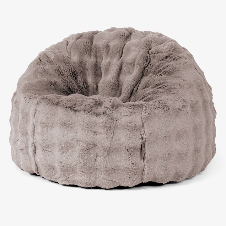 Classic Bean Bag Chair - Bubble Faux Fur Mink 01