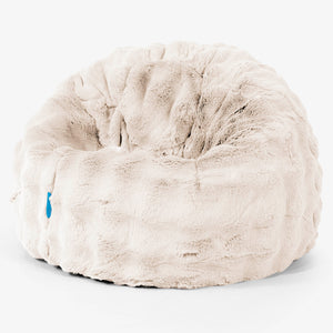 Classic Kids Bean Bag Chair 1-5 yr - Bubble Faux Fur Cream