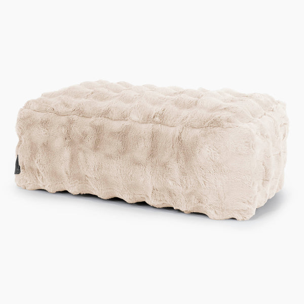 Large Footstool Replacement Cover - Bubble Faux Fur 01