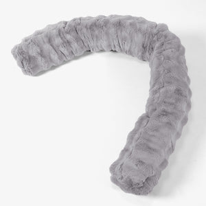 XXL Cuddle Cushion - Bubble Faux Fur Grey