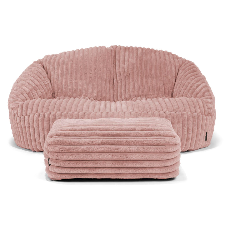 Bubble Sofa Bean Bag - Ultra Plush Cord Dusty Pink 02