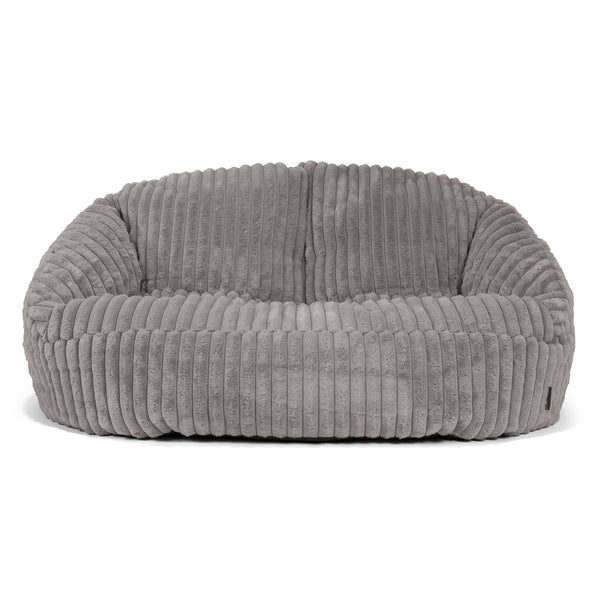 Bubble Sofa Bean Bag - Ultra Plush Cord Grey 01