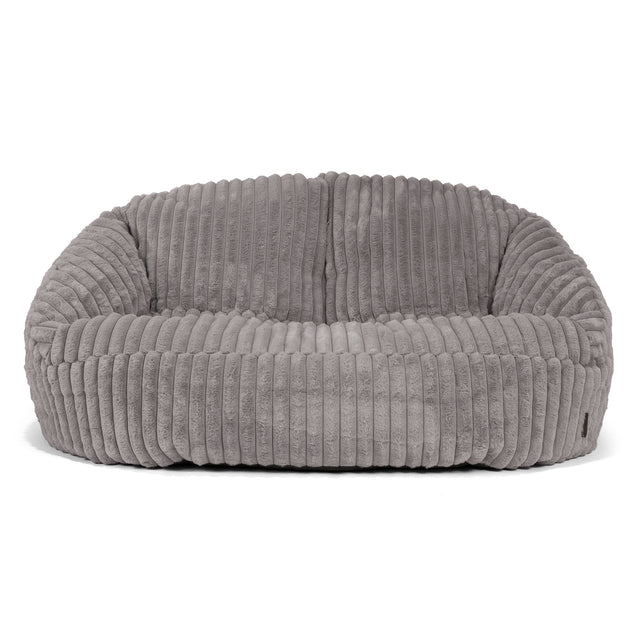 Bubble Sofa Bean Bag - Ultra Plush Cord Grey 01