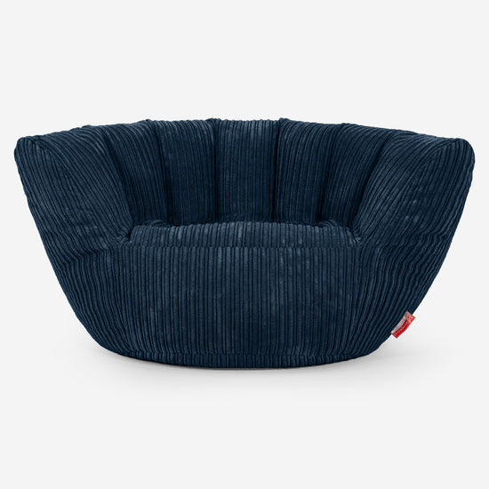 Charles Vintish Bean Bag - Cord Navy Blue 01