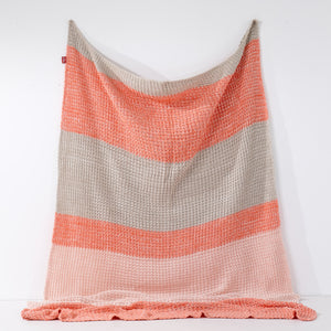 Throw / Blanket - Cotton Blend Chester Pink