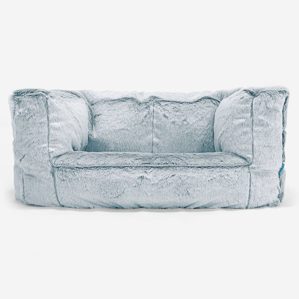 Albert Kids Sofa Bean Bag 2-6 yr Replacement Cover - Fluffy Faux Fur Rabbit 01