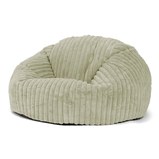 Classic Sofa Bean Bag - Ultra Plush Cord Sage Green 01