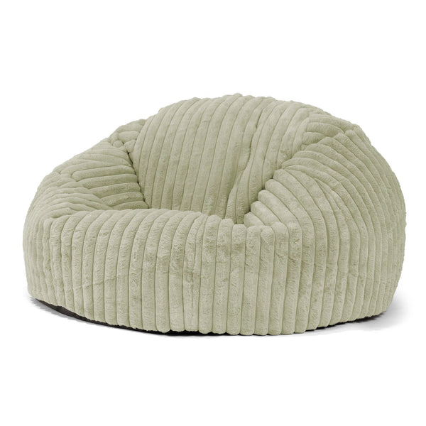 Classic Sofa Bean Bag - Ultra Plush Cord Sage Green 01