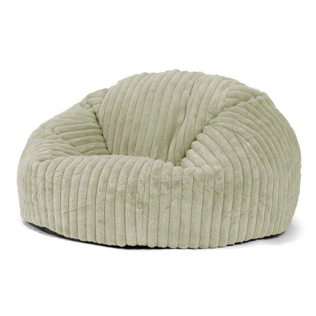 Classic Sofa Bean Bag - Ultra Plush Cord Sage Green 01