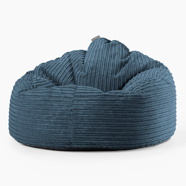 Archi Bean Bag Chair - Cord Navy Blue 01