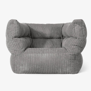 Albert Bean Bag Armchair 2.0 - Cord Graphite Grey