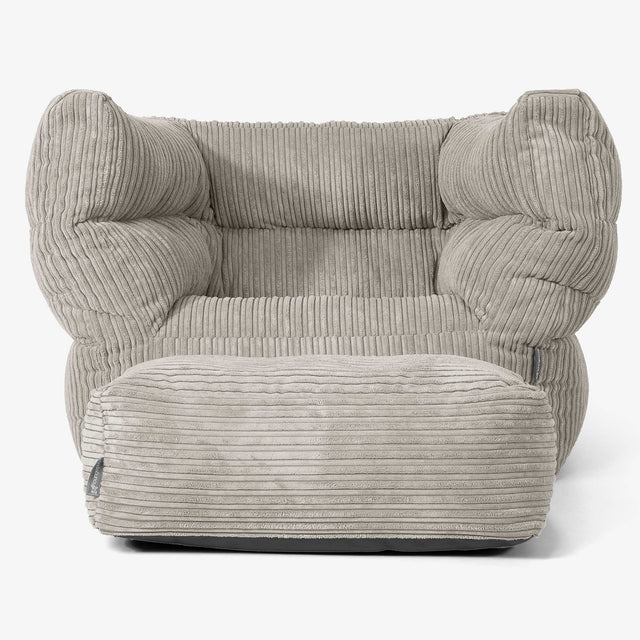 Albert Bean Bag Armchair 2.0 - Cord Mink 02