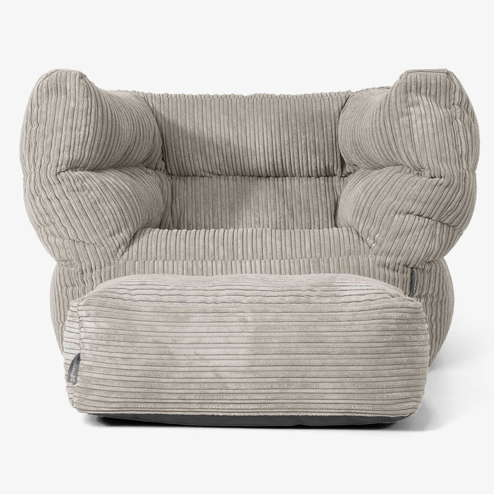 Albert Bean Bag Armchair 2.0 - Cord Mink 02