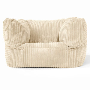 Albert Bean Bag Armchair - Cord Cream
