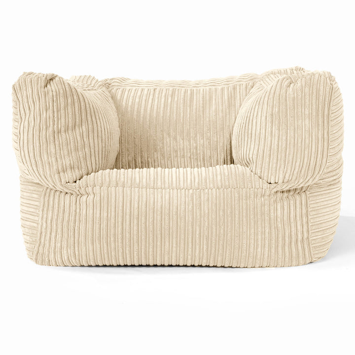 Albert Bean Bag Armchair - Cord Cream 01
