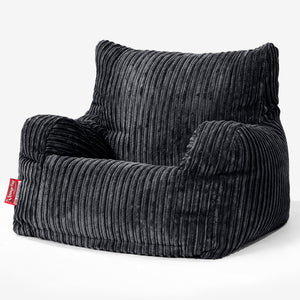 Josephine Bean Bag Armchair - Cord Black