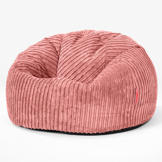 Classic Bean Bag Chair - Cord Peach 01