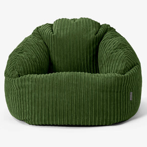 Bubble Bean Bag Chair - Cord Forest Green