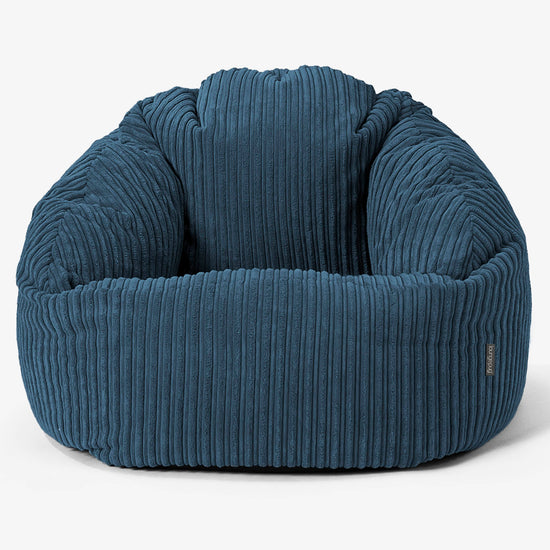 Bubble Bean Bag Chair - Cord Navy Blue 01