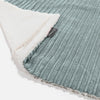 Sherpa Throw / Blanket - Cord Mint Green 01