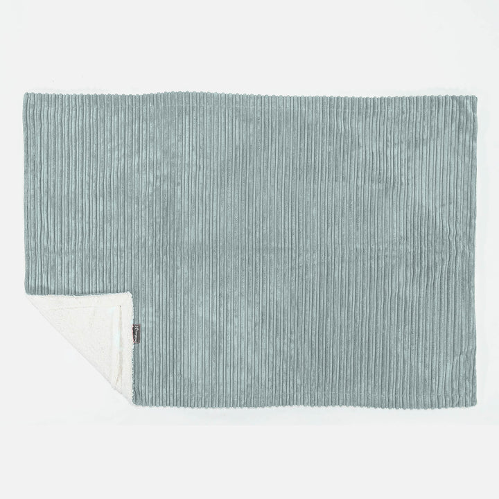 Sherpa Throw / Blanket - Cord Mint Green 03
