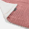 Sherpa Throw / Blanket - Cord Peach 01