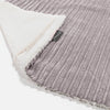 Sherpa Throw / Blanket - Cord Silver Grey 01