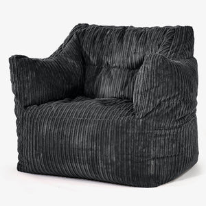 Victor Bean Bag Armchair - Cord Black