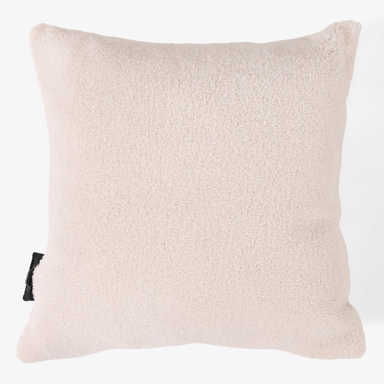 Heated Cushion 45 x 45cm - Sherpa Cream 01