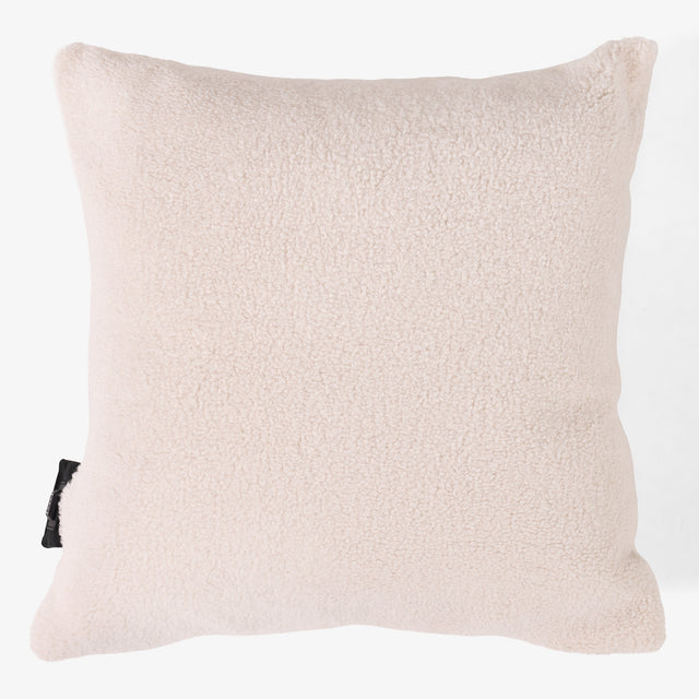 Heated Cushion 45 x 45cm - Sherpa Cream 01