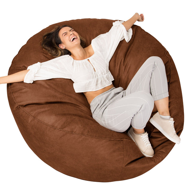 Mega Mammoth Bean Bag Sofa Replacement Cover - Distressed Leather 01