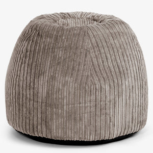 Ergonomic Office Pouf Chair - Cord Dovetail Grey