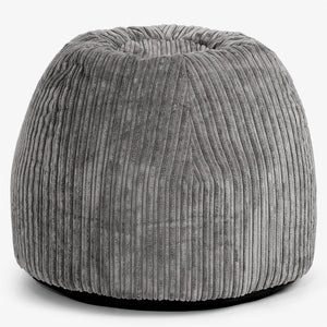 Ergonomic Office Pouf Chair - Cord Graphite Grey