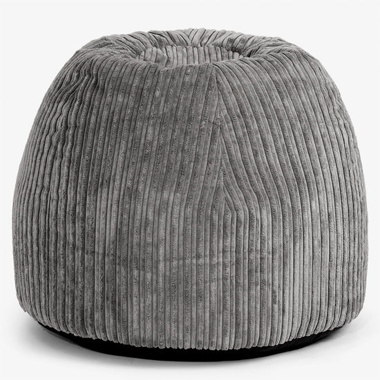 Ergonomic Office Pouf Chair - Cord Graphite Grey 01