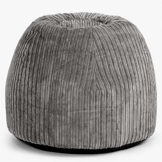 Ergonomic Office Pouf Chair - Cord Graphite Grey 01