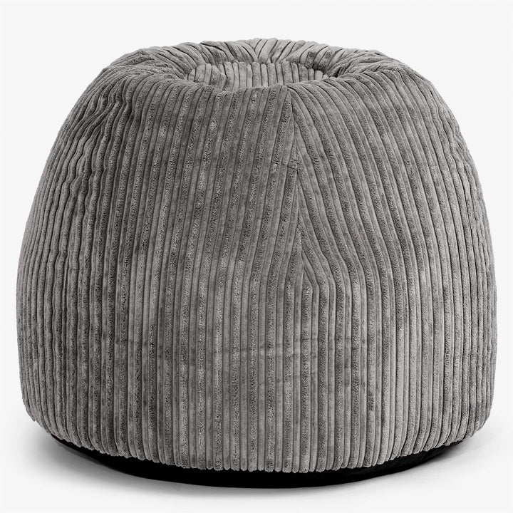 Ergonomic Office Pouf Chair - Cord Graphite Grey 01