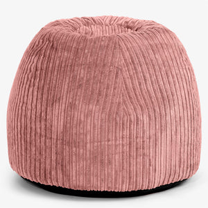 Ergonomic Office Pouf Chair - Cord Peach