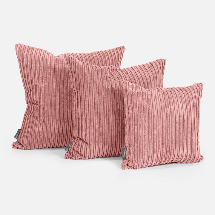 Extra Large Scatter Cushion Cover 70 x 70cm - Cord Peach 02