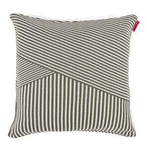 Extra Large Scatter Cushion Cover 70 x 70cm - Cotton Blend Stripe Green