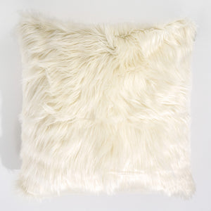 Extra Large Scatter Cushion Cover 70 x 70cm - Mongolian Fur Cream