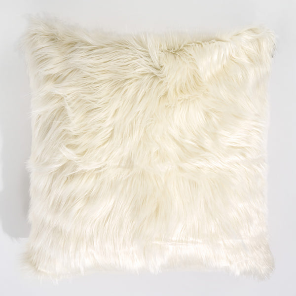 Extra Large Scatter Cushion Cover 70 x 70cm - Mongolian Fur Cream