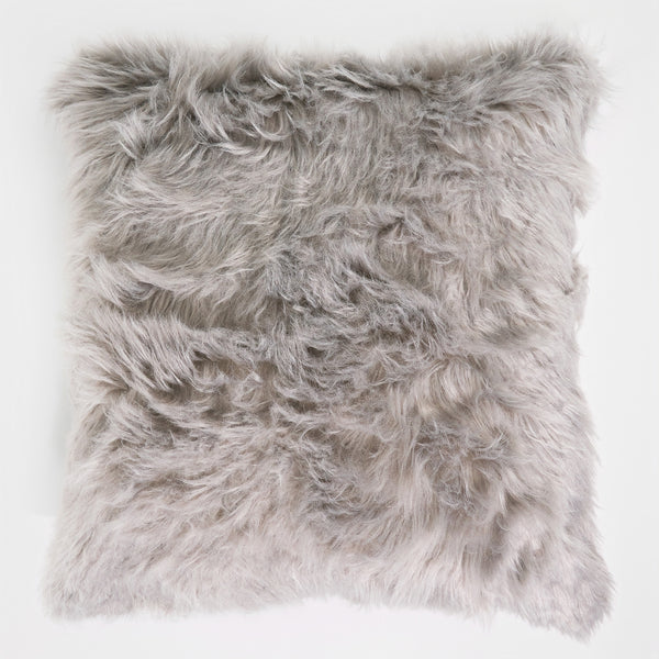 Extra Large Scatter Cushion Cover 70 x 70cm - Mongolian Fur Grey