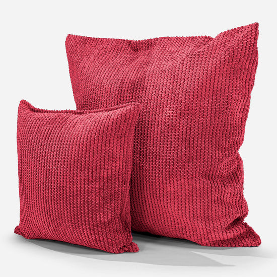 Extra Large Scatter Cushion Cover 70 x 70cm - Pom Pom Pastel Red 02