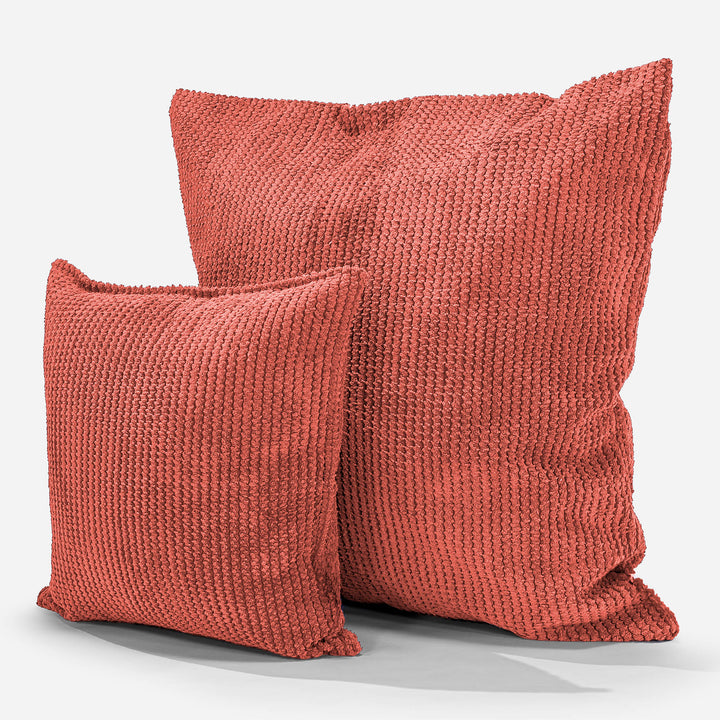Extra Large Scatter Cushion Cover 70 x 70cm - Pom Pom Pumpkin Orange 02