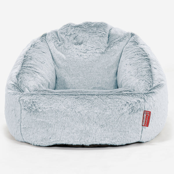 Bubble Bean Bag Chair Replacement Cover - Fluffy Faux Fur Rabbit 01