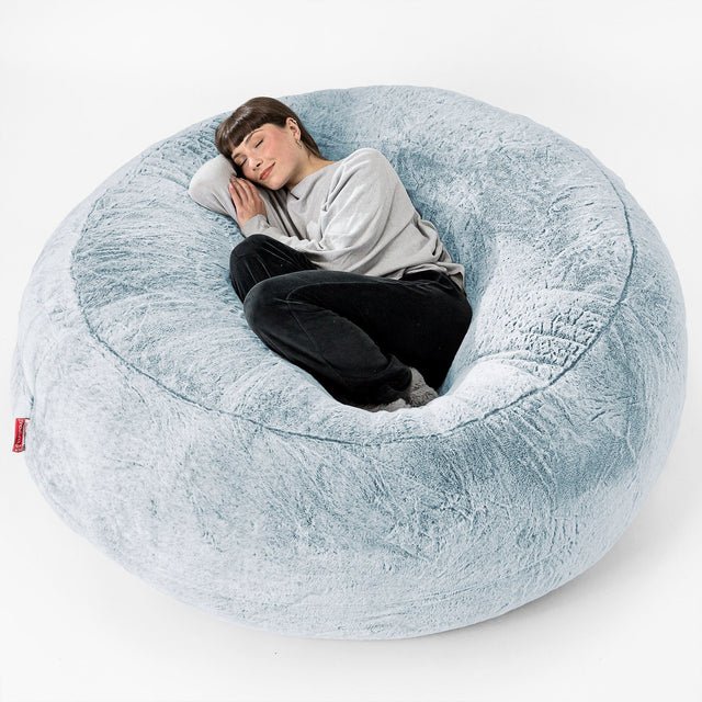 Mega Mammoth Bean Bag Sofa Replacement Cover - Fluffy Faux Fur Rabbit 01