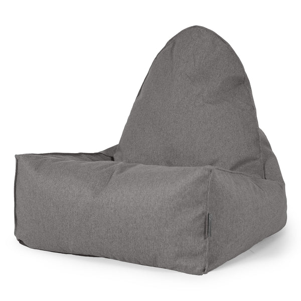 Scandi Lounger Bean Bag Chair - Interalli Wool Grey 01