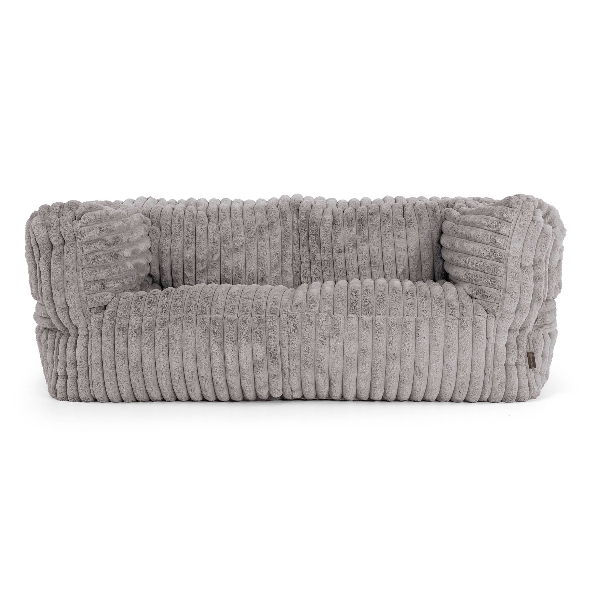 Lounge Pug Giant 2 Seater Bean Bag Sofa Cord Mink Albert Beanbag