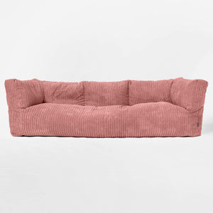 The 3 Seater Albert Sofa Bean Bag - Cord Peach