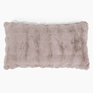 XL Rectangular Support Cushion Cover 40 x 70cm - Bubble Faux Fur Mink